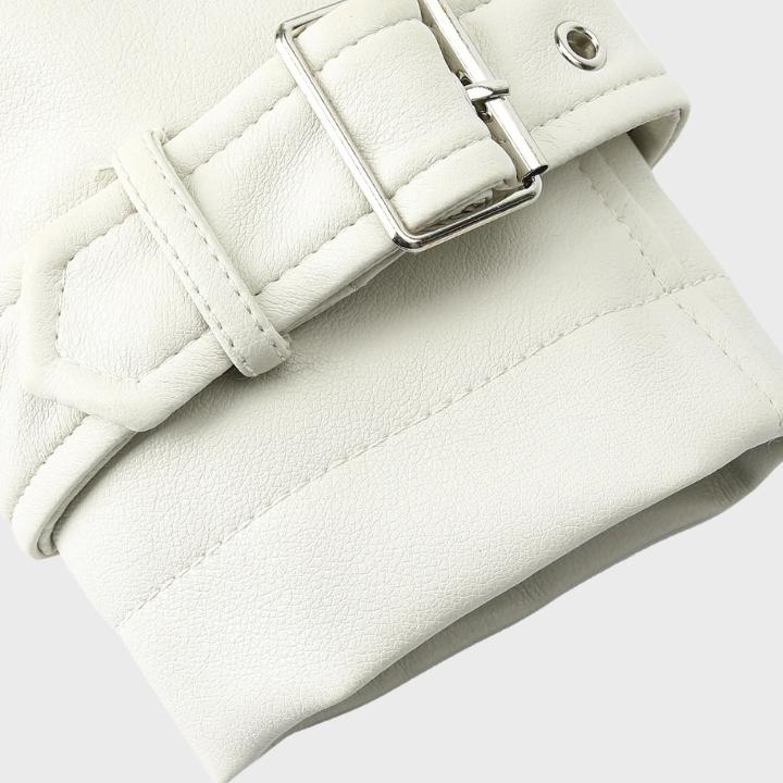 Women's Chic Wide Collar Short Biker Jacket
