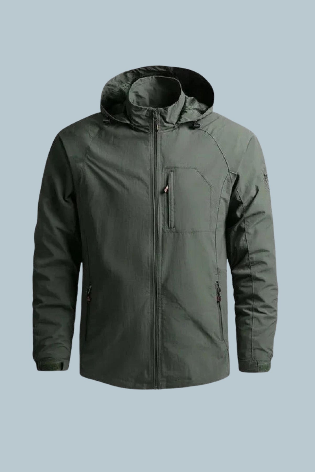 Men’s Casual Waterproof Cargo Rain Jacket