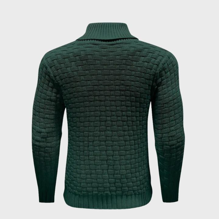 Men’s Waffle Knit Button Sweater