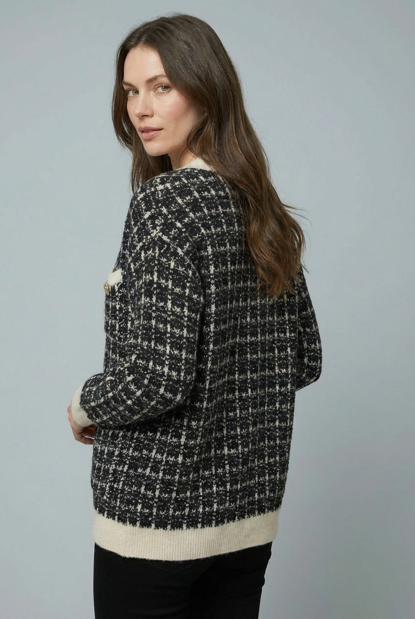 Women’s Tweed Knit Cardigan