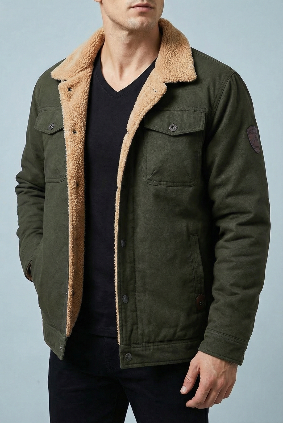 Men’s Stylish lightweight fleece Jacket - casual everyday wear