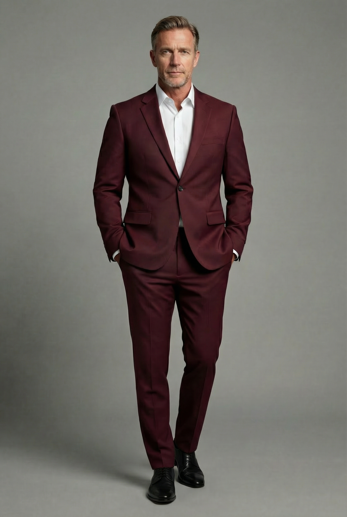 Tailored Slim Fit Two Piece Suit Men