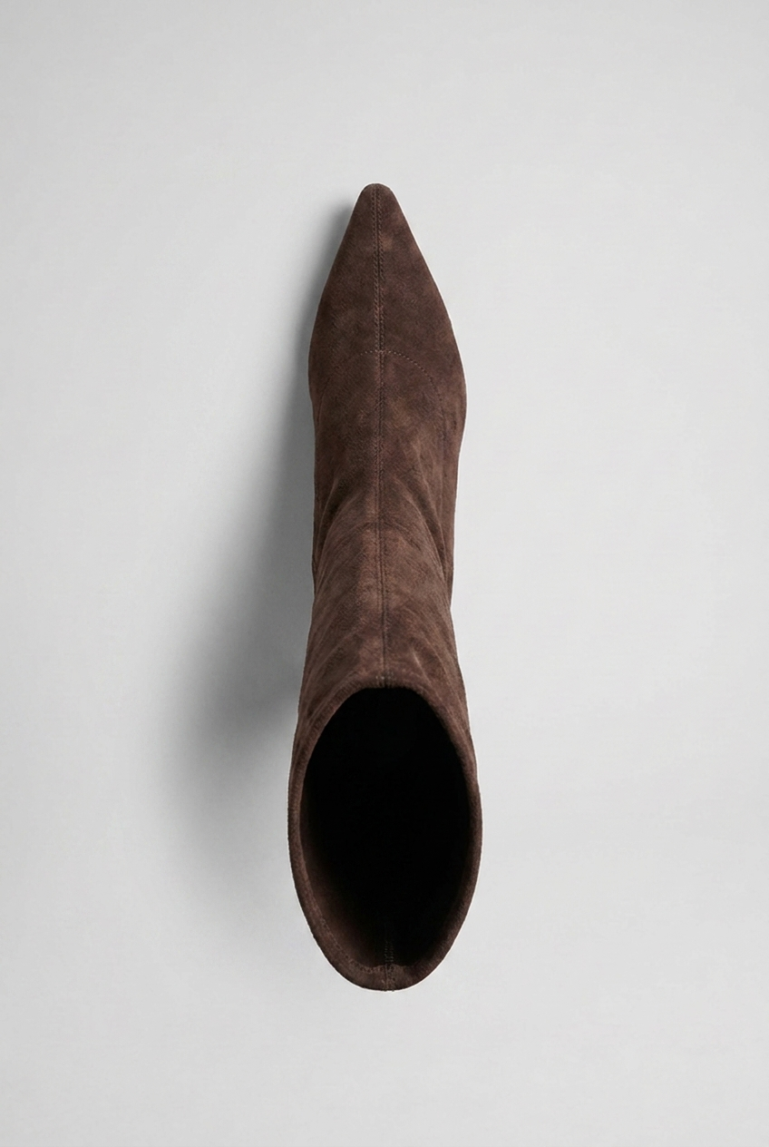 Women’s Suede Style High Heeled Knie High Boots