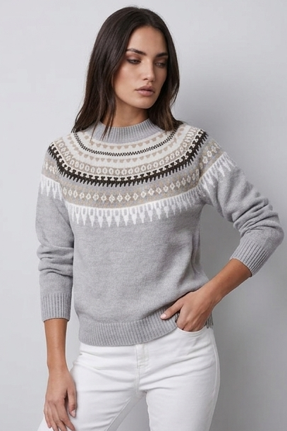 Women’s Nordic Crew Neck Knit Winter Jumper