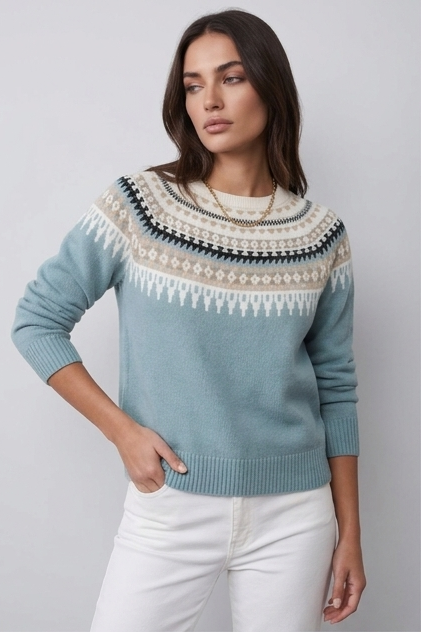 Women’s Nordic Crew Neck Knit Winter Jumper