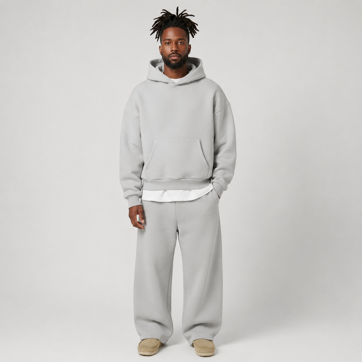 Regular Fit Ribbed Cuff Tracksuit Joggers Men