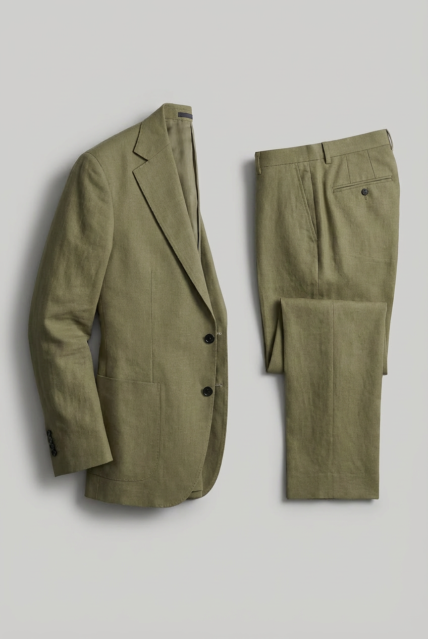 Men’s Two-Piece Suit Lightweight Comfortable Business Wear