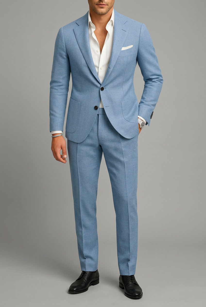 Men’s Two-Piece Suit Lightweight Comfortable Business Wear