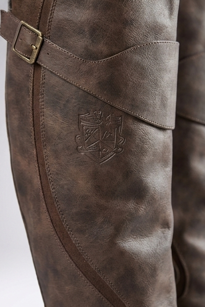 Tall Buckle Detail Knee High Boots Women