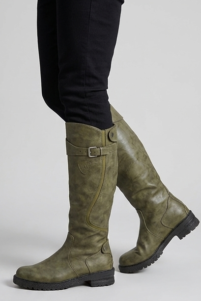 Tall Buckle Detail Knee High Boots Women