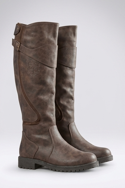 Tall Buckle Detail Knee High Boots Women