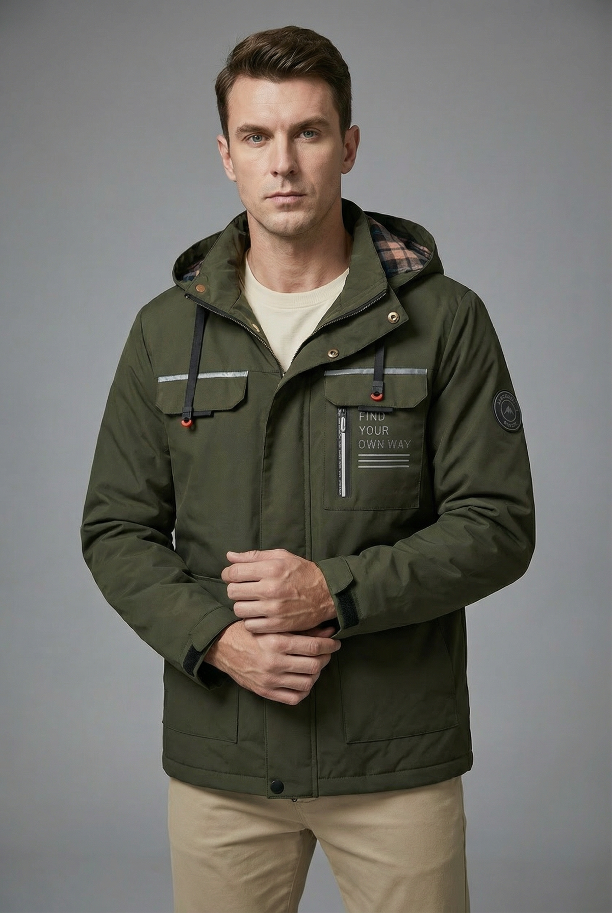 Men’s Spring Lightweight Windproof Soft Shell Jacket