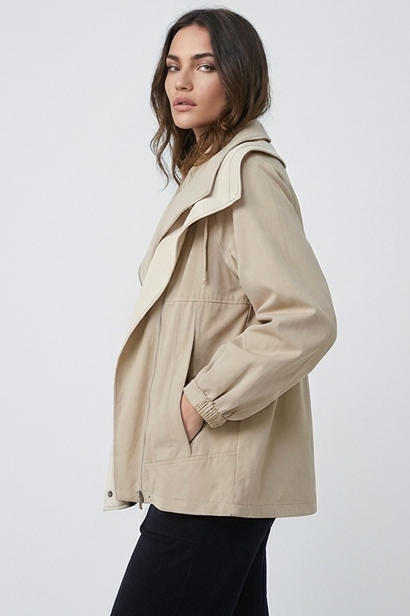 Women's Double-Layer Windbreaker Jacket