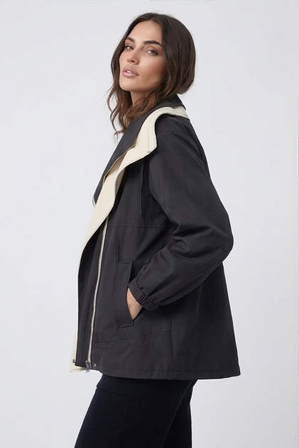 Women's Double-Layer Windbreaker Jacket