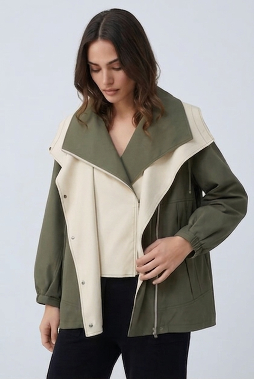 Women's Double-Layer Windbreaker Jacket