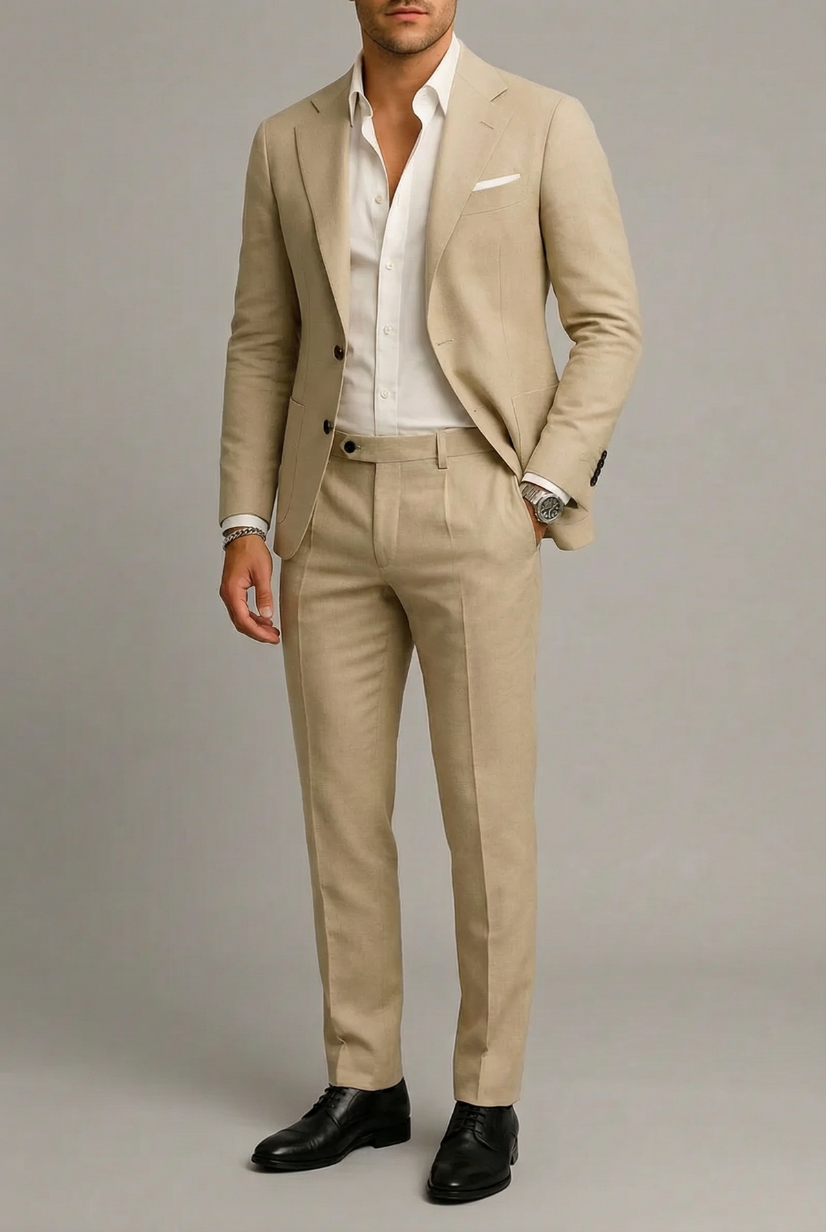 Men’s Two-Piece Suit Lightweight Comfortable Business Wear