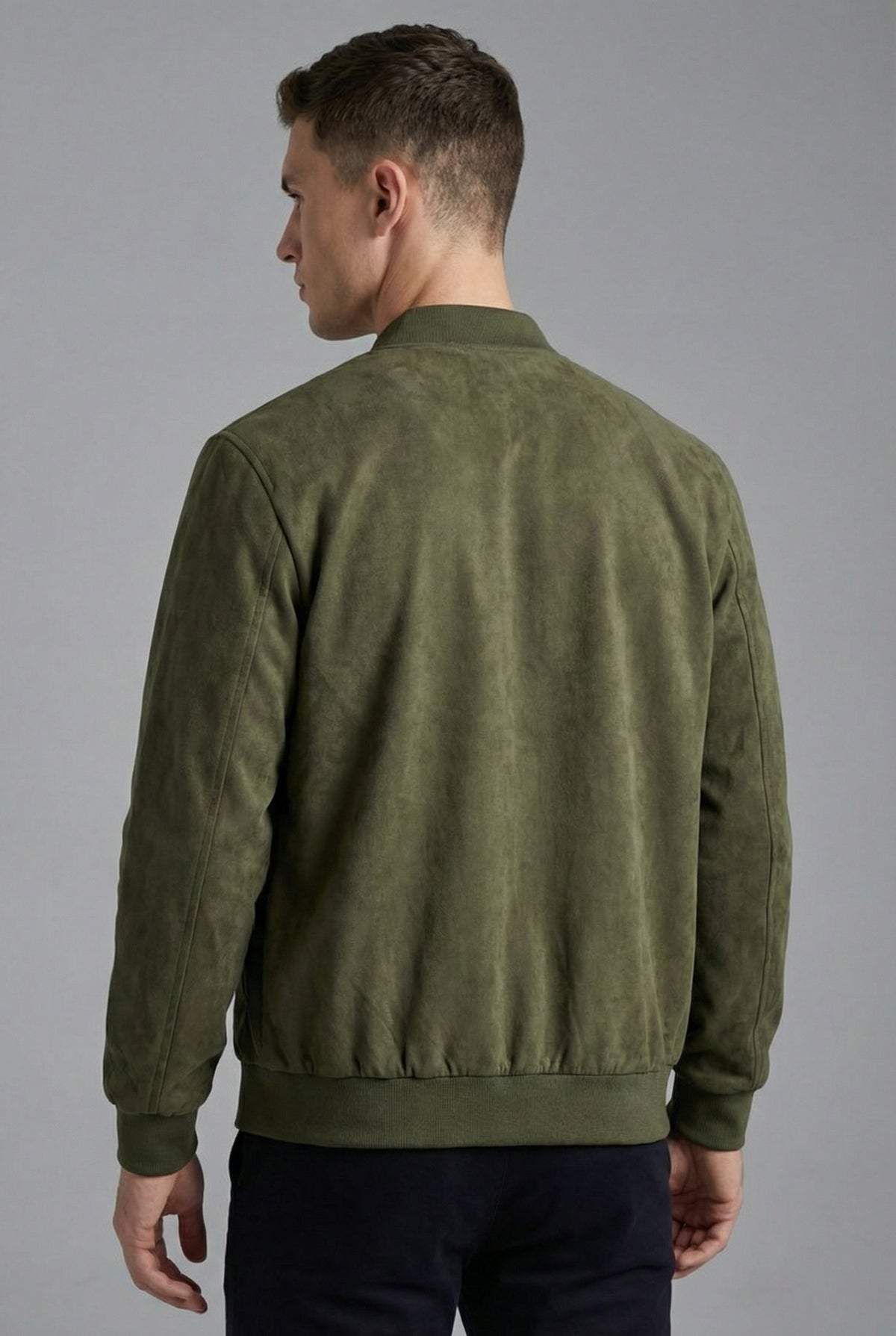 Men’s Lightweight Velvet-Style Zip-Up Old Money Style Jacket
