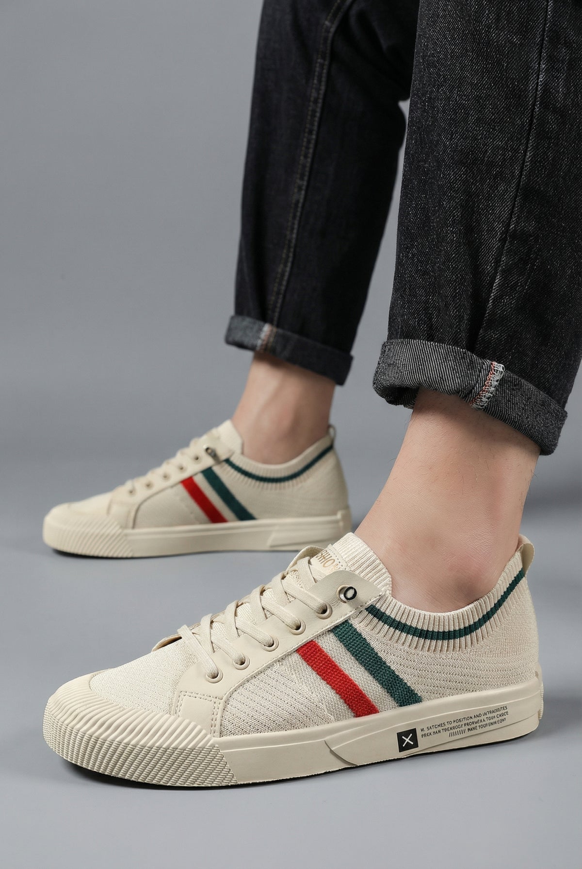 Men’s Knit Style Smart Casual Trainers