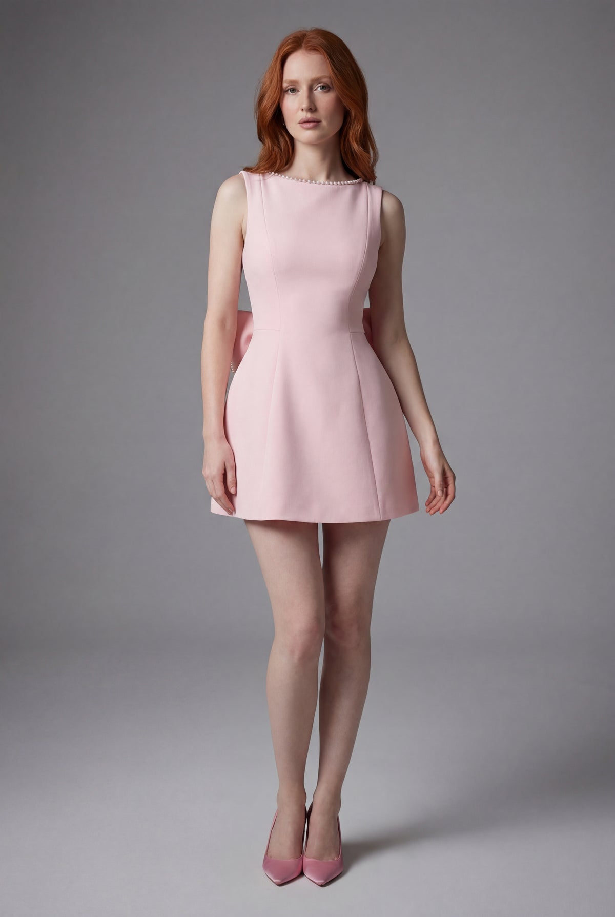 Women’s Wedding Guest Structured Cocktail Mini Dress