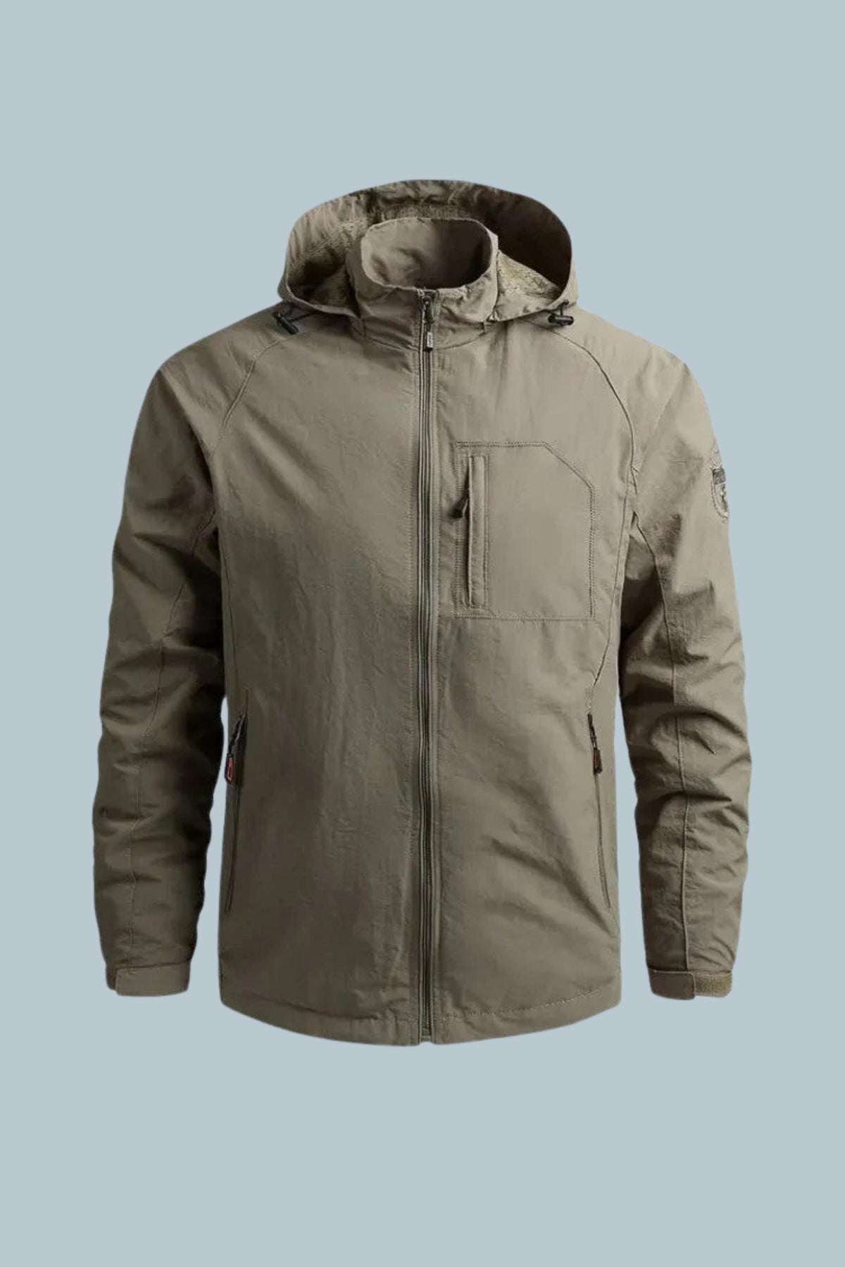 Men’s Casual Waterproof Cargo Rain Jacket