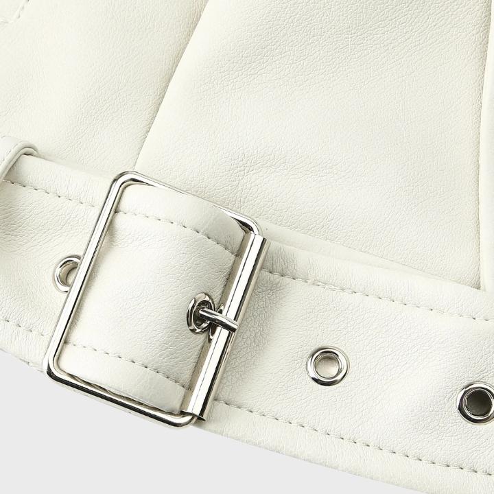 Women's Chic Wide Collar Short Biker Jacket