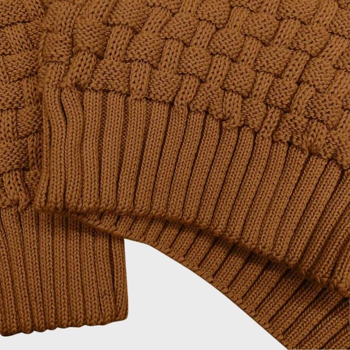 Men’s Waffle Knit Button Sweater