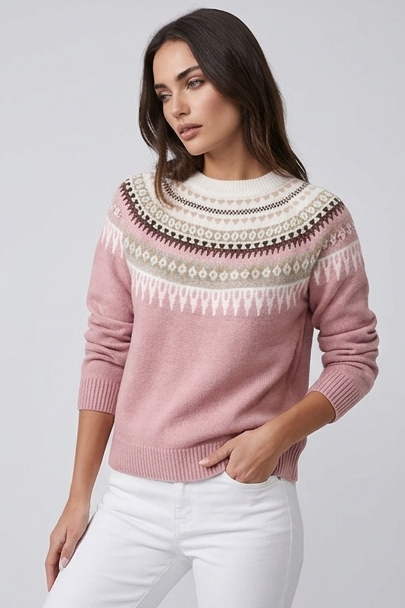 Women’s Nordic Crew Neck Knit Winter Jumper