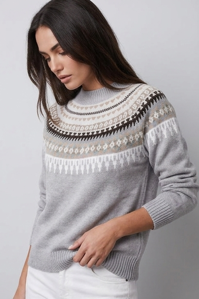 Women’s Nordic Crew Neck Knit Winter Jumper