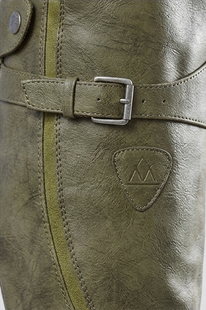 Tall Buckle Detail Knee High Boots Women