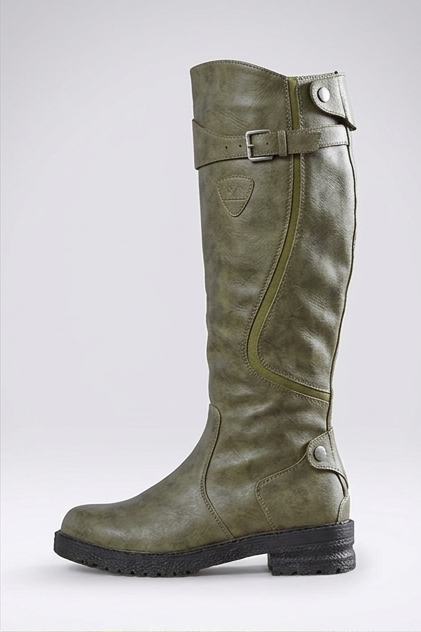 Tall Buckle Detail Knee High Boots Women