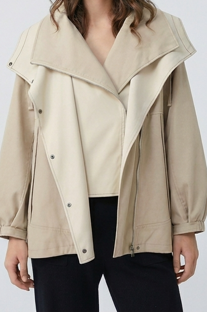 Women's Double-Layer Windbreaker Jacket