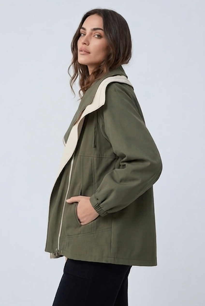 Women's Double-Layer Windbreaker Jacket