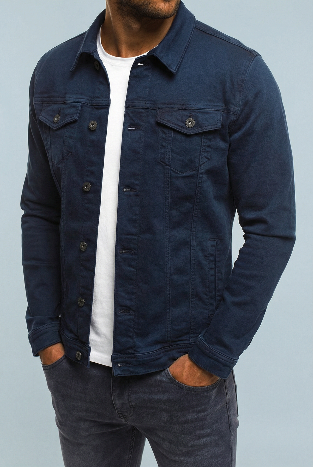 Men’s Button-Front Trucker Jacket
