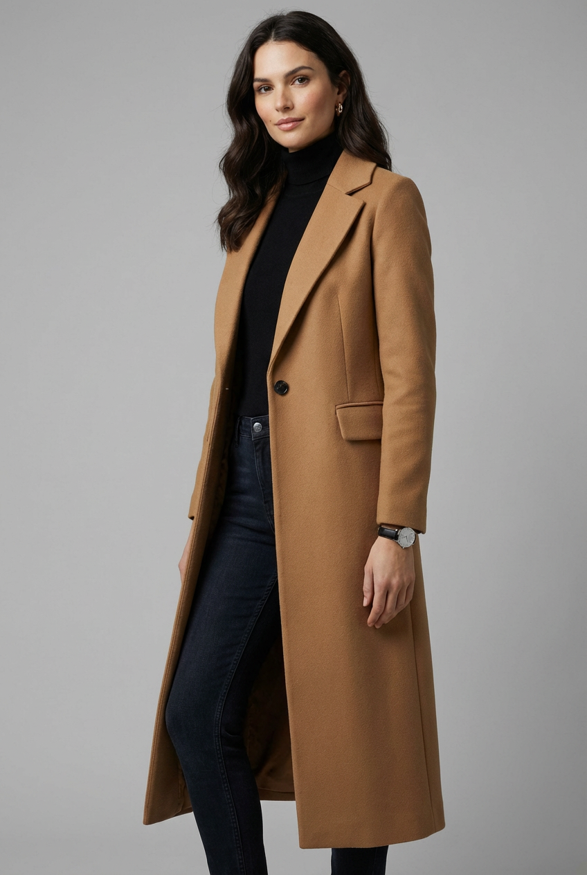 Women's Chic Elegant Longline Winter Coat