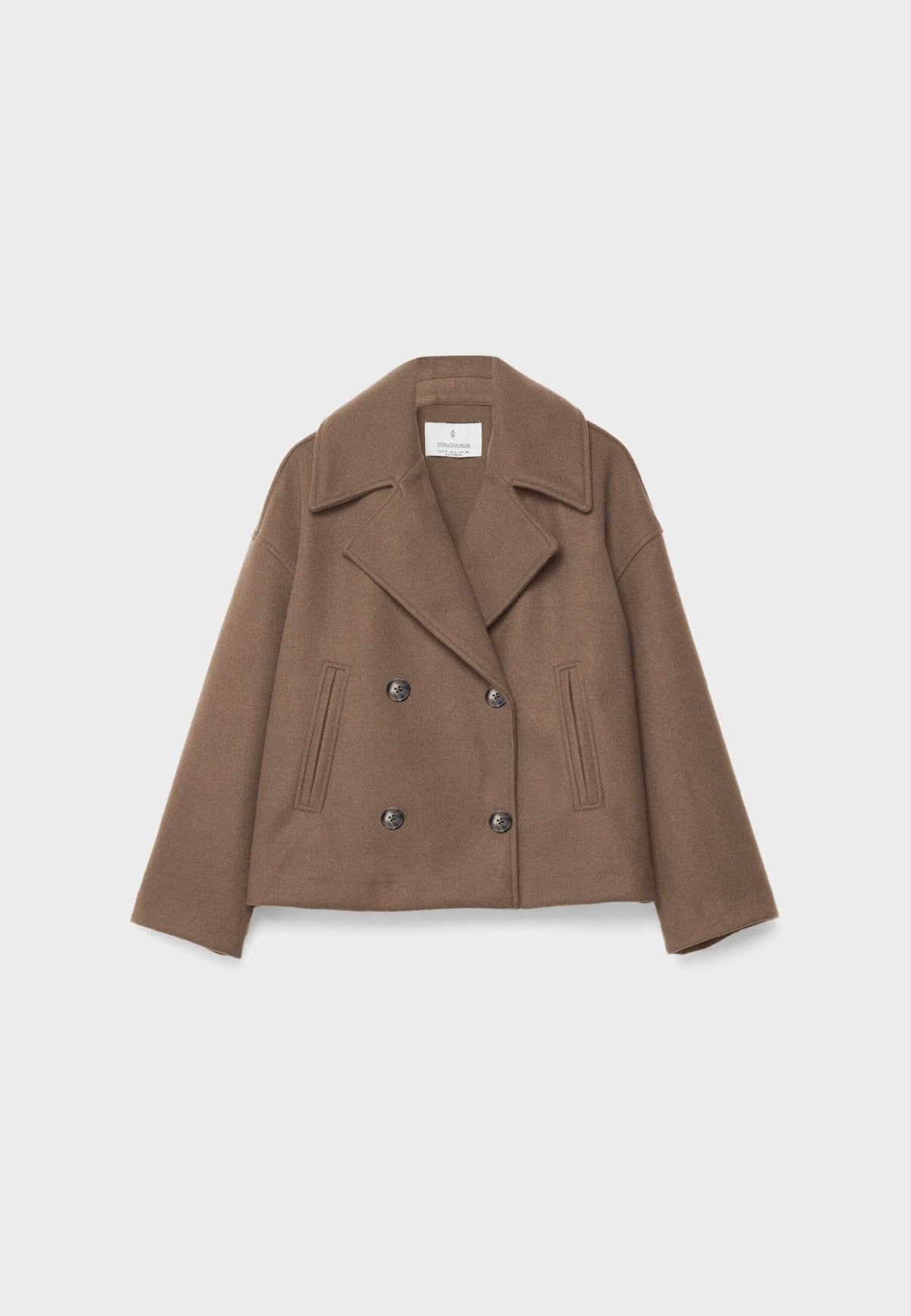 Women’s Oversized Tailored Short Trench Coat Smart Casual Style